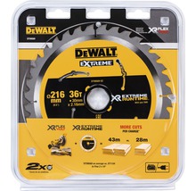 DeWalt cirkelsågblad, 216 millimeter diameter, 36 tänder