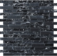 Mosaikplatta av glas och natursten