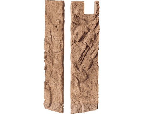 Två stenbeklädnader med stenutseende.