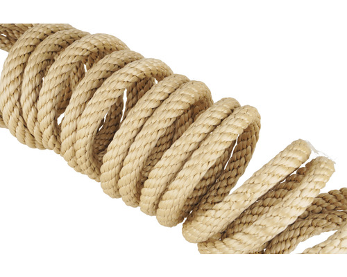 Flätat rep av naturfiber