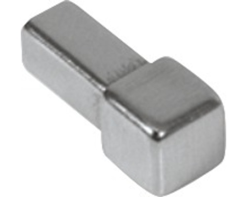 Hörnstycke DURAL Squareline rostfritt stål grå 11mm