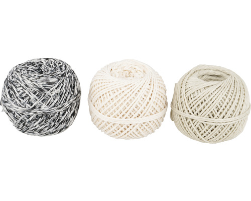 Tre knyten av bindgarn