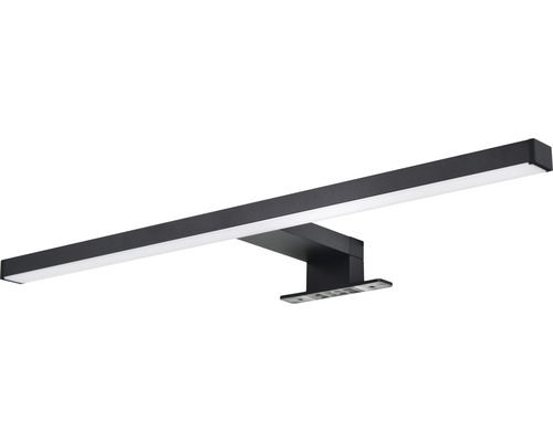 Svart LED-vägglampa för badrumsbelysning