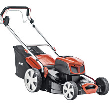 Batteridriven gräsklippare med uppsamlare