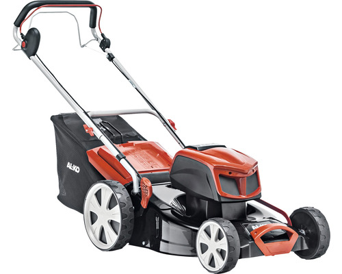 Batteridriven gräsklippare med uppsamlare