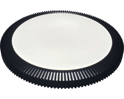 Rund taklampa med räfflad kant