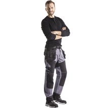 Arbetsbyxa BLÅKLÄDER X1500 grå/svart strl. C58