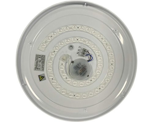 Rund LED-taklampa underifrån