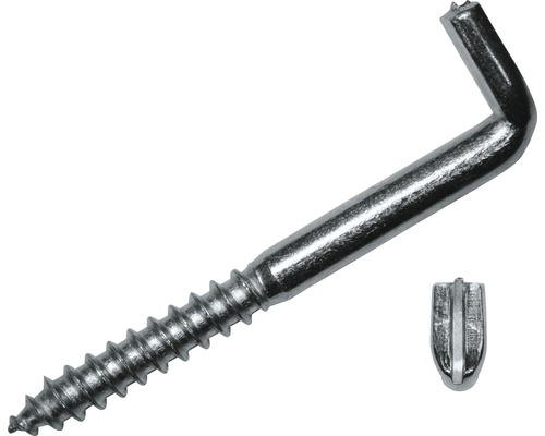 Skruvkrok DRESSELHAUS 90° med mejselspår 5,8x80mm Skruvkrok DRESSELHAUS 90° med mejselspår 5,8x80mm