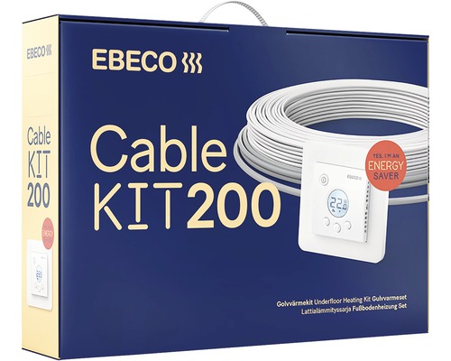 Golvvärme EBECO Cable Kit 200 150 W 13,5 m 8960850-0