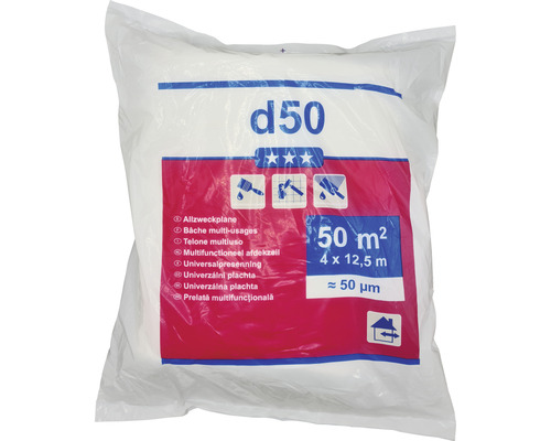 Multifunktionell presenning, 50 kvadratmeter, förpackad