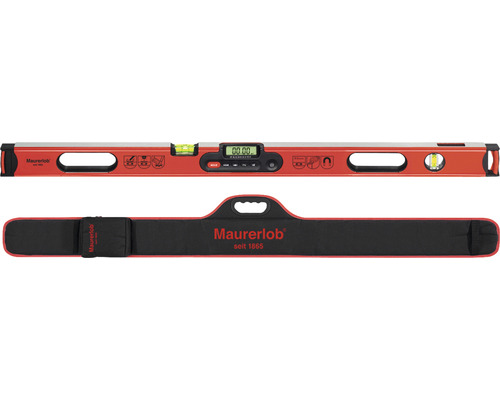 Vattenpass MAUERLOB digitalt 1200mm Elektroniskt vattenpass med transportväska