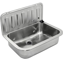 Rostfri diskho med stänkskydd