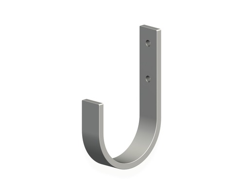 Universalkrok ALFER förzinkat stål HxD 110x70 mm Metall J-krok för väggmontering med två borrhål
