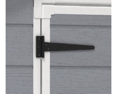 T-format gångjärn på en dörr