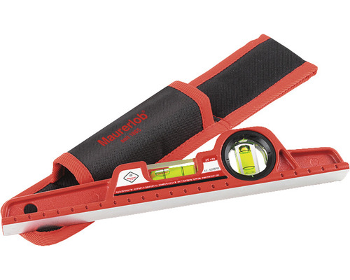 Maurerlob vattenpass 25 cm med väska