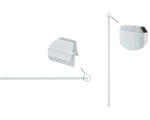 Plastprofil för montering av glasblock