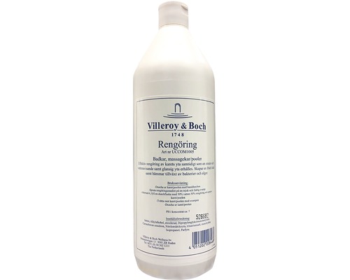 VILLEROY & BOCH Wirlpool cleaner för massagekar 1l Villeroy & Boch rengöringsmedel för badkar, massagebadkar och pooler