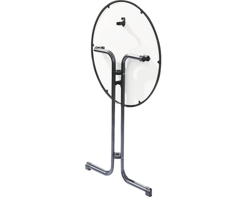 Runt bistrobord med fällfunktion för utomhusbruk