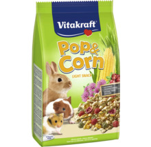 Vitakraft Popcorn för gnagare, lätt mellanmål med lusern och tranbär, sockerfritt recept