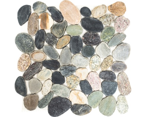 Mosaik natursten XKS 403 31,5x31,5 cm sågad gul/grå/grön