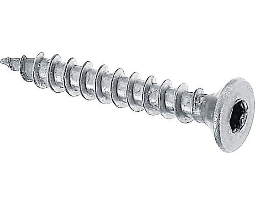 Enkel skruv med försänkt huvud och inre sexkant