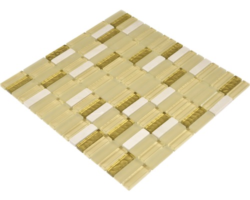 Mosaikplatta med glasytan