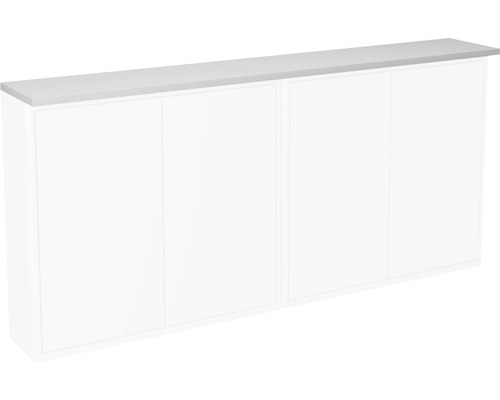 Bänkskiva GUSTAVSBERG för badrumsskåp Graphic inkl. belysning grå 120x20cm