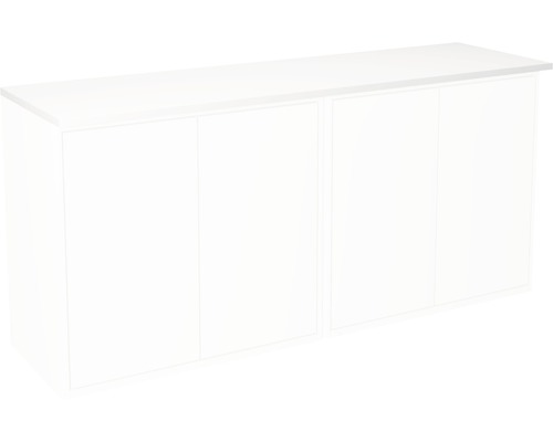 Bänkskiva GUSTAVSBERG för badrumsskåp Graphic inkl. belysning vit 120x36cm