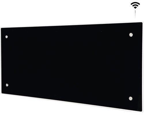 Svart infraröd värmare med wifi-symbol