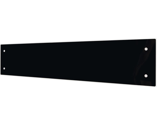 Svart sparkskyddsplatta för väggmontering