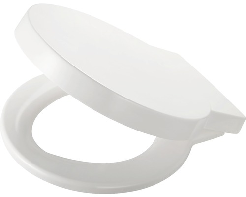 Vit toalettsits av plast