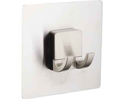 Dubbelkrok i metall för väggmontering