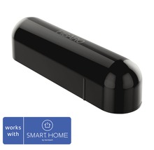 Fibaro logotyp rörelsesensor och Smart Home by Hornbach sigill