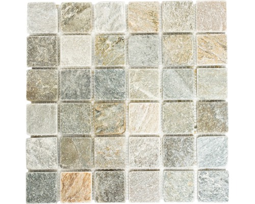 Mosaik natursten XQM 001M 30,5x30,5 cm beige/grå Mosaikplatta av natursten