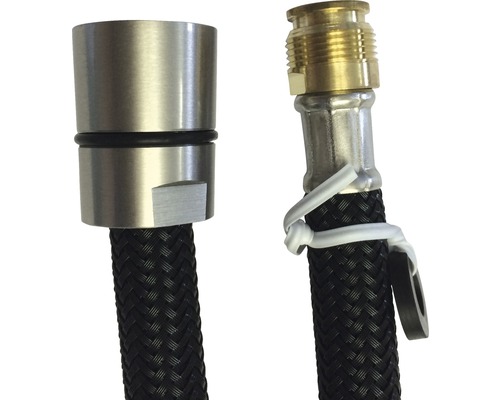 Duschslang med metallanslutningar