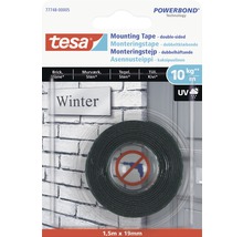 Tesa Powerbond dubbelhäftande monteringstejp, 1,5 meter x 19 millimeter