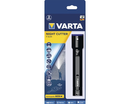 Varta Night Cutter F30R ficklampa med batteri