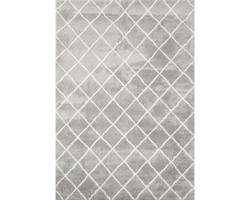 Matta Shaggy Diamond grå 160x230cm