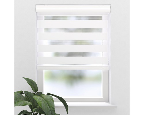 Duo-Rullgardin SOLUNA dagsljus 100x130cm D-R1 vit Duo-Rullgardin SOLUNA dagsljus 100x130cm D-R1 vit