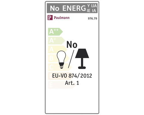 Paulmann logotyp energieffektivitetsklass