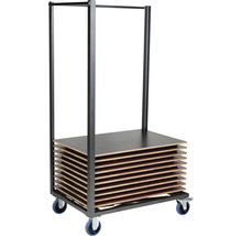 Skivvagn med flera träskivor