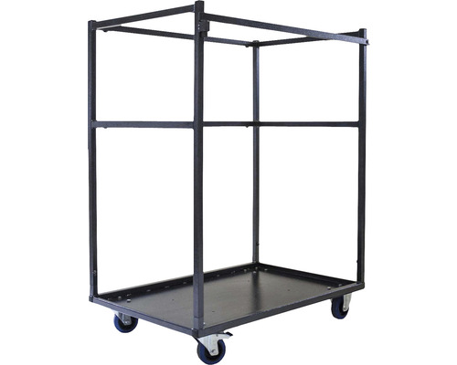 Rullvagn med lastyta och stålram