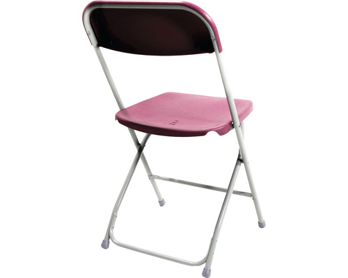 Fällstol med metallram och plastsits