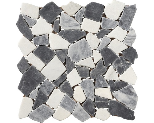 Mosaik marmor Marquina grey 30x30 cm