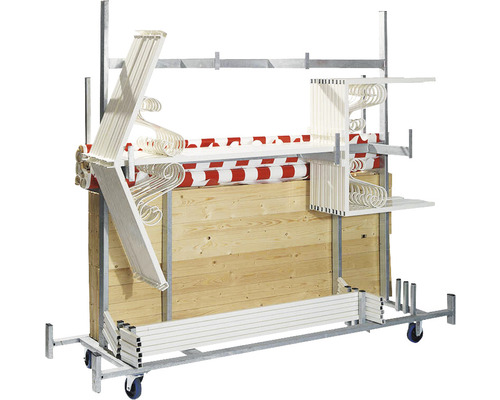 Rullvagn för förvaring och transport av rullgardiner