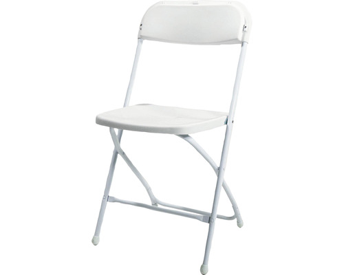 Vit fällstol för inom- och utomhusbruk