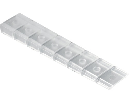 Underlagskil HETTICH för tillklippning plast transparent 50 styck Transparent LED-kåpa för armaturer