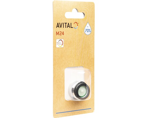 Avital M24 vattenbesparande strålregulator i förpackning