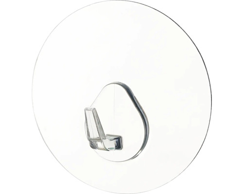 Transparent självhäftande krok för montering på släta ytor